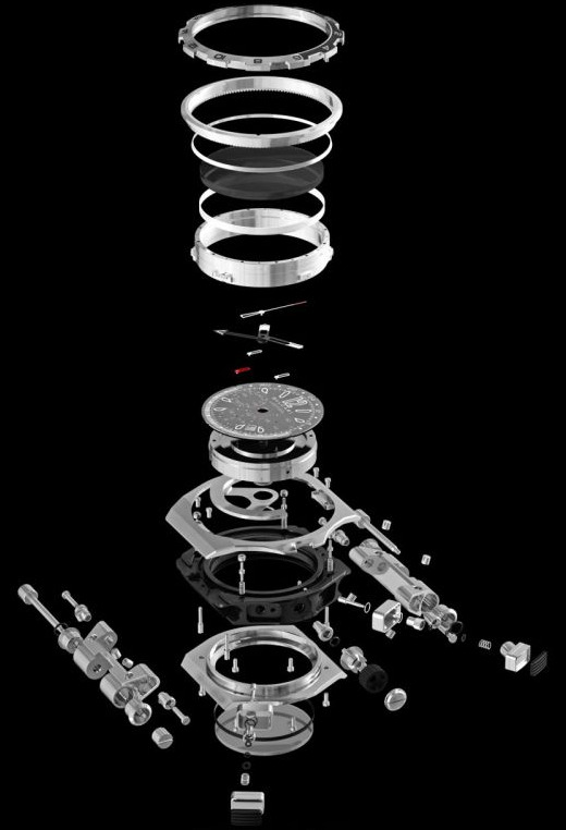 BVLGARI Diagono X-Pro explosion 寶格麗Diagono X-Pro腕表-復刻表