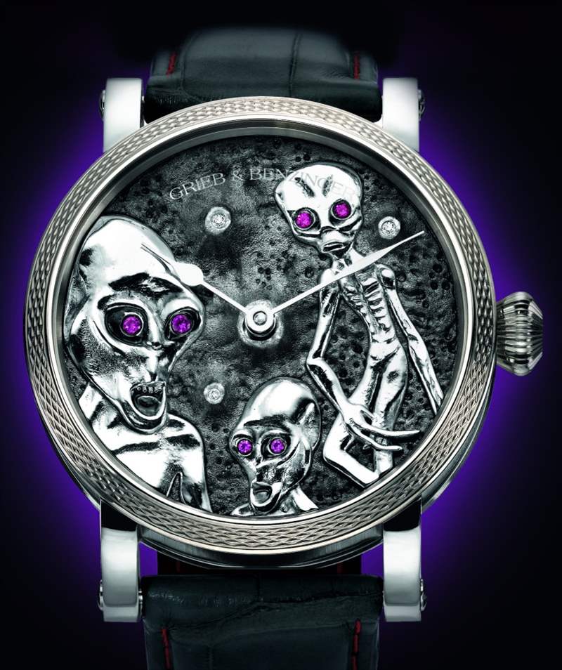 孩子與外星人一起獲得Grieb & Benzinger Area 51豪華手表-復刻表