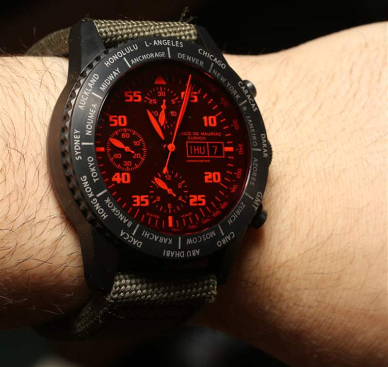 Maurice de Mauriac計時碼表現(xiàn)代旅行計時器腕表評論-復刻表