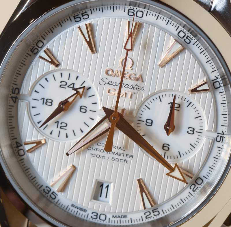 歐米茄Aqua Terra計時碼表GMT腕表上手體驗-復刻表