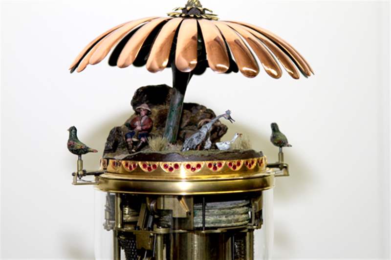 瑞士鐘表博物館中陳舊的自動機(jī)和其他發(fā)條裝置作品-復(fù)刻表