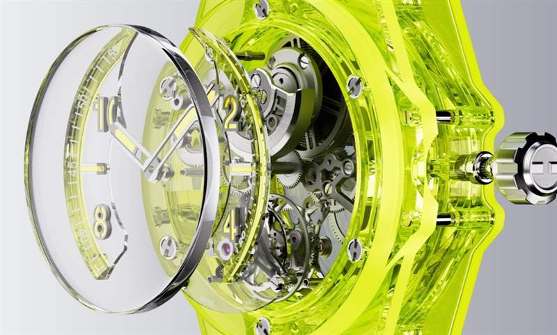 HUBLOT藍寶石不只晶透亮還有螢光黃SAXEM滿滿科技含量-復刻表