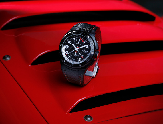 阿爾皮納12小時賽百靈GMT計時手表-復刻表