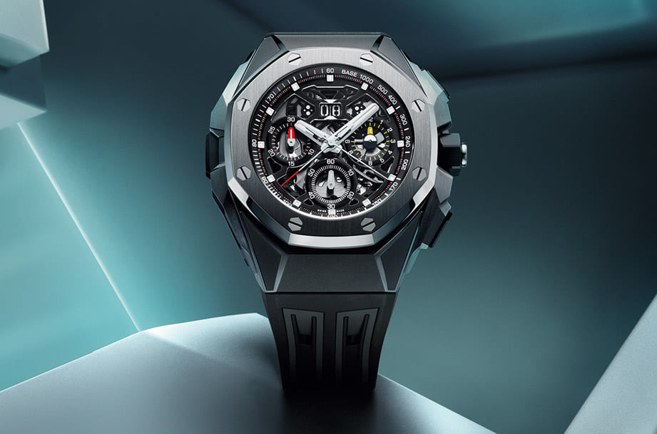 AP皇家橡樹概念系列新作首度融入雙追針飛返計時與表帶快拆設計-復刻表