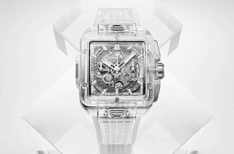 宇舶Square Bang計時表搭配藍寶石或陶瓷材質(zhì)突顯獨特方形美學-復(fù)刻表