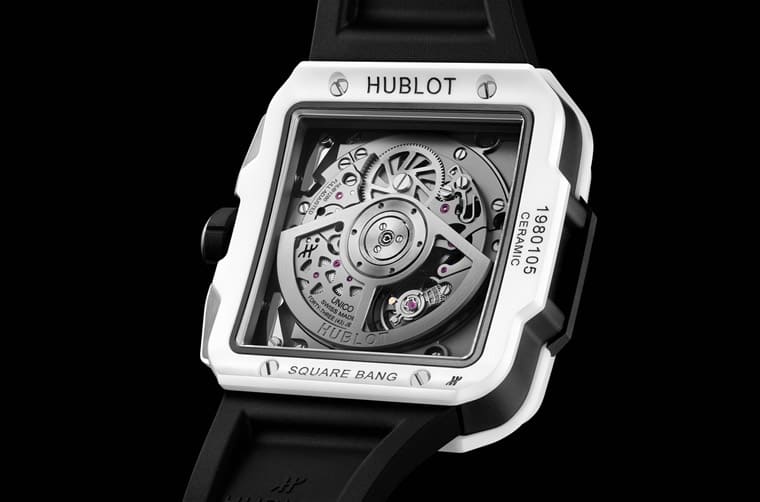 宇舶Square Bang計時表搭配藍寶石或陶瓷材質(zhì)突顯獨特方形美學-復(fù)刻表