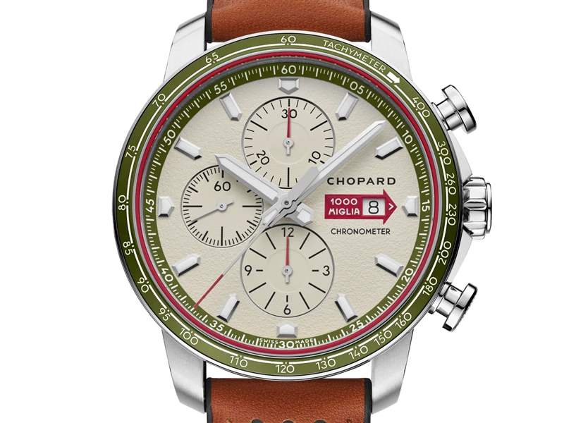 『新表』Chopard推出Mille Miglia GTS Chronograph Limited Edition Italy 2023古董車(chē)?yán)愊蘖坑?jì)時(shí)碼表-復(fù)刻表