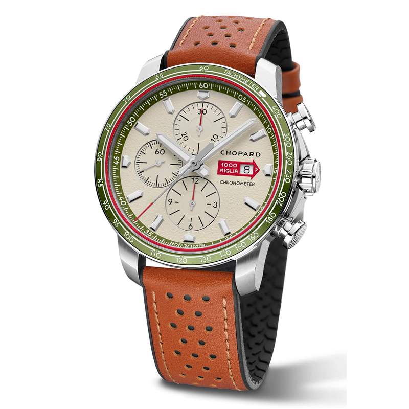 『新表』Chopard推出Mille Miglia GTS Chronograph Limited Edition Italy 2023古董車(chē)?yán)愊蘖坑?jì)時(shí)碼表-復(fù)刻表