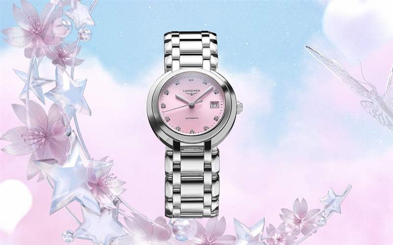 『新表』浪琴推出PrimaLuna女士腕表新作：冰藍(lán)與櫻粉-復(fù)刻表