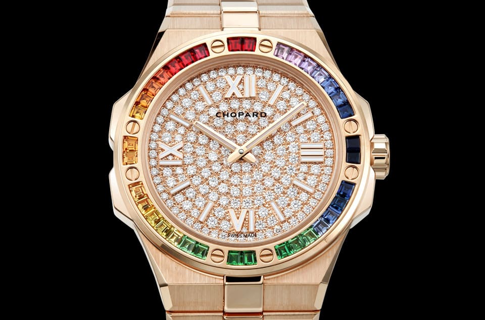 蕭邦A(yù)lpine Eagle阿胖鷹彩虹圈小改款與前作有一個明顯差異-復(fù)刻表