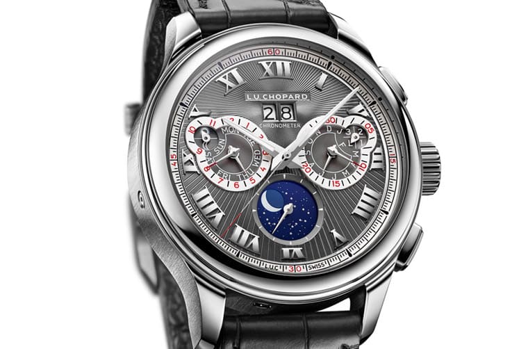 「罕見雙認(rèn)證高工藝規(guī)格」蕭邦L.U.C萬年歷計(jì)時(shí)碼表-復(fù)刻表