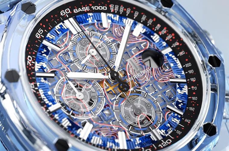 超吸睛！主打迷彩軍事風的透明皇家橡樹離岸型計時碼表-復刻表