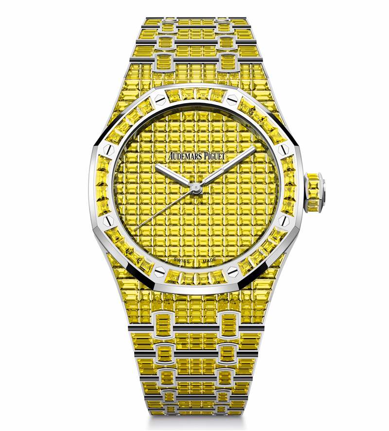 愛彼推出Royal Oak Selfwinding Rainbow Sets珠寶腕表:彩色寶石鑲嵌 愛彼推出Royal Oak Selfwinding Rainbow Sets珠寶腕表:彩色寶石鑲嵌-復刻表