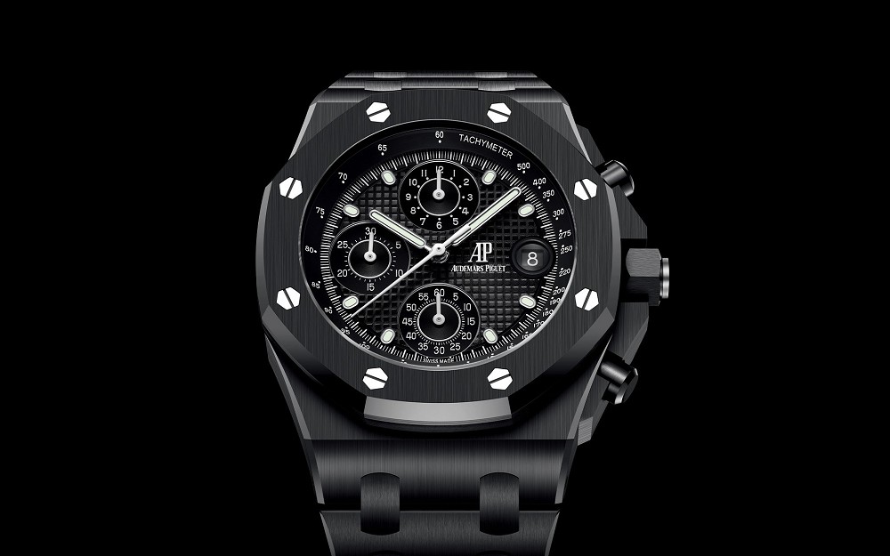 愛彼推出Royal Oak Offshore Chronograph Black Ceramic黑色陶瓷飛返計(jì)時(shí)碼表-復(fù)刻表