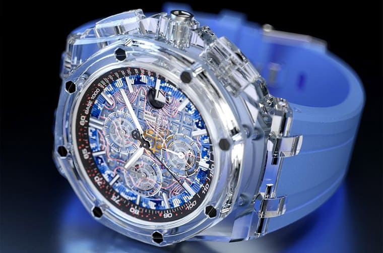 超吸睛！主打迷彩軍事風的透明皇家橡樹離岸型計時碼表-復刻表