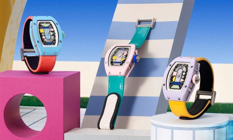 融入曼菲斯風格粉嫩三色齊發(fā)｜理查德MILLE RM 07-01彩色陶瓷腕表-復刻表