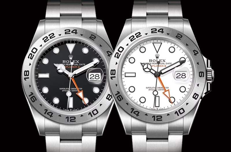 ROLEX Explorer II手表最新行情勞力士探二黑、白面溢價相差4%-復(fù)刻表