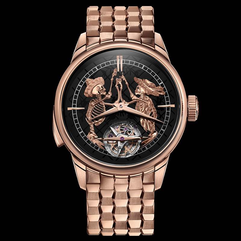 BIVER鐘樂三問陀飛輪，金雕新作致敬墨西哥亡靈節(jié)-復(fù)刻表