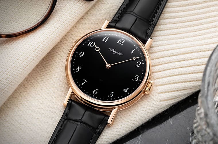 寶琺璣Classique 7637三問表改換玫瑰金表殼搭黑色琺瑯面盤表背依舊令人超驚艷-復刻表