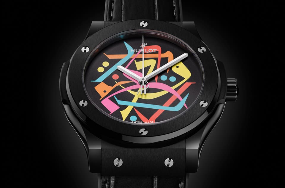 HUBLOT經(jīng)典融合黑陶瓷迪拜特別款 “鬼畫符” 有一個(gè)特殊含義-復(fù)刻表