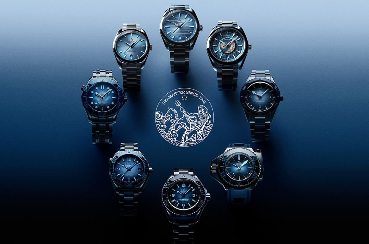 歐米茄海馬75周年必?cái)∏鍐巍赶娜账{(lán)色」面盤(pán)Aqua Terra世界時(shí)區(qū)出國(guó)超實(shí)用-復(fù)刻表