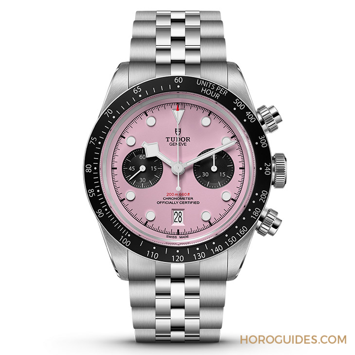 顛覆傳統(tǒng)的粉紅熊貓！帝舵表TUDOR發(fā)表Black Bay Chrono 'Pink'粉紅表盤計時碼表-復刻表